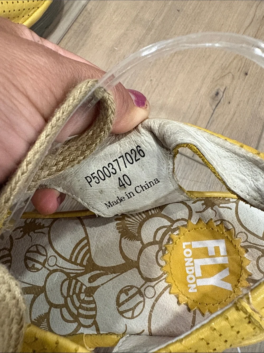 Fly London Yiva P500377026 Wedge Sandals Lace-Up Slingback Mustard Yellow 40